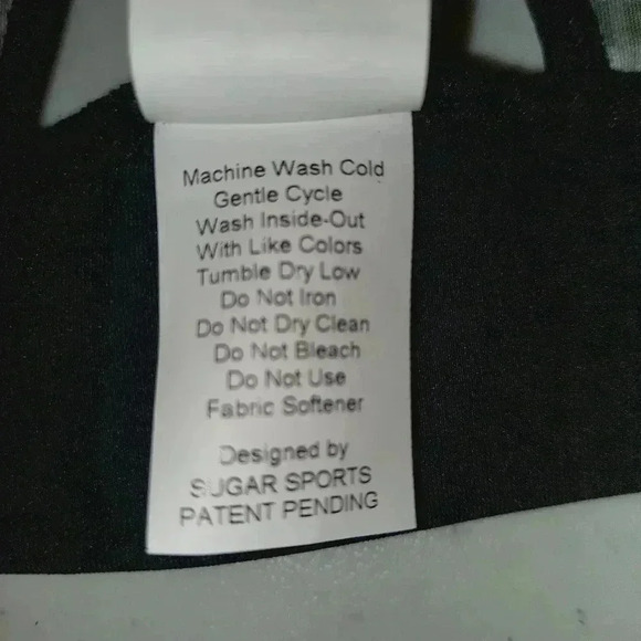 NWT Sugar Shock Sports Bra Black Small MSRP $89 - Picture 9 of 9